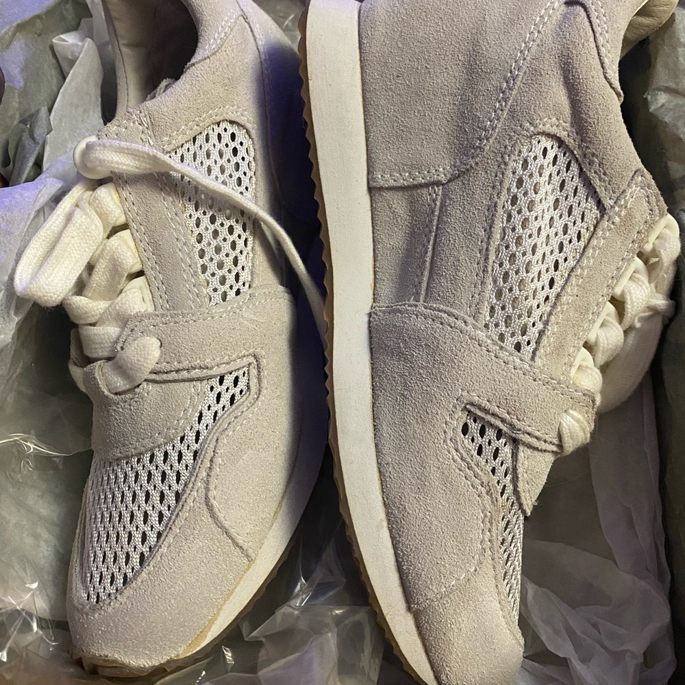 Ash Dean Mesh Beige Hidden Wedge Gym Shoes size 6M